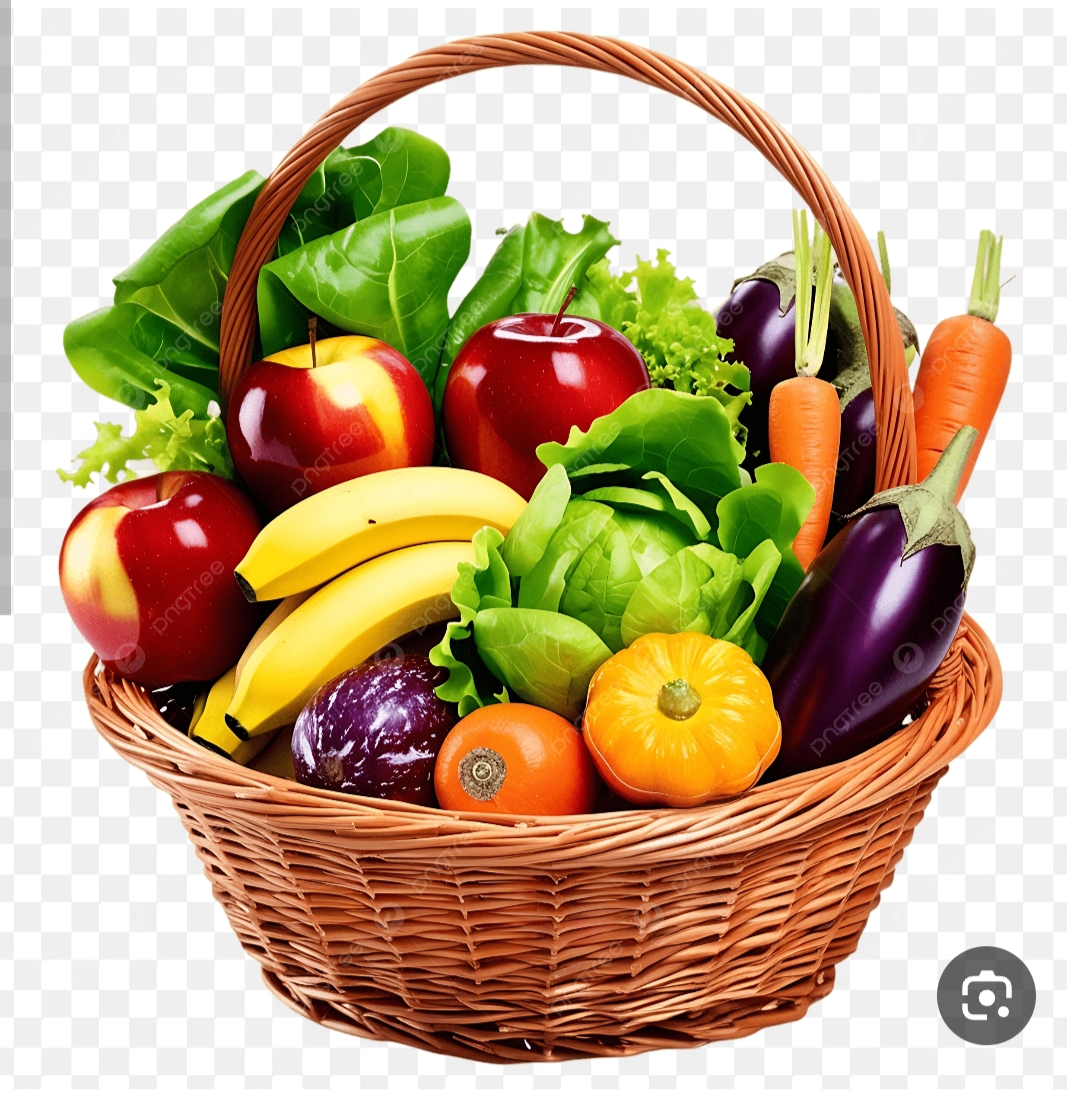 سلة خضار وفواكه